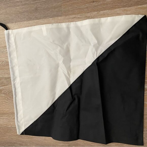 Lululemon Drawstring APL dust bag shoe bag Black and white cinch 13x14” - Picture 6 of 10
